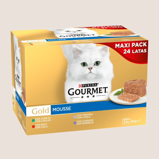 Purina Gourmet Gold Mousse MultiVariedad 24 x 85 gr