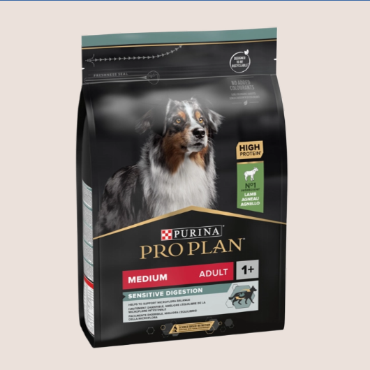 Purina Pro Plan Dog Sensitive Digestion Medium Cordero (+1)