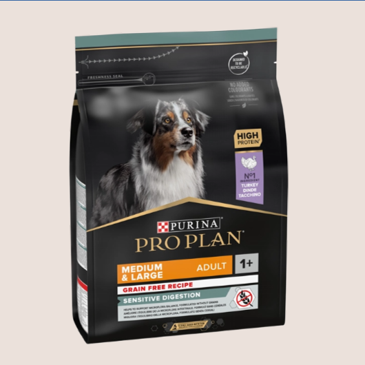 Purina Pro Plan Dog Sensitive Digestion Medium & Large Grain Free (+1)