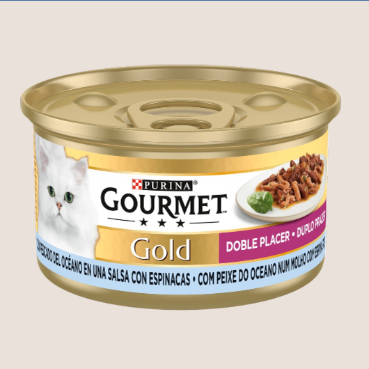 Purina Gourmet Gold Doble Placer con Pescado 85gr