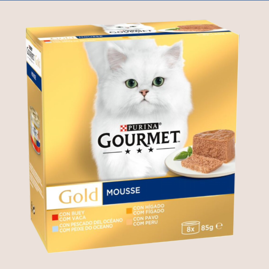 Purina Gourmet Gold Mousse Pack Surtido 8 x 85gr