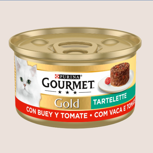 Purina Gourmet Gold Tartelette con Buey y Tomate 85 gr