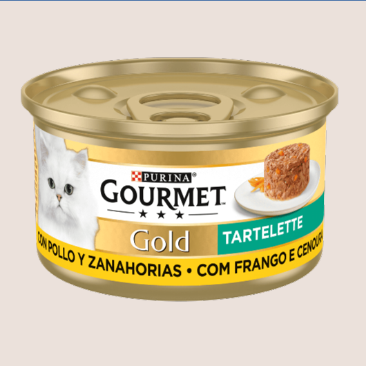 Purina Gourmet Gold Tartelette con Pollo y Zanahoria 85 gr