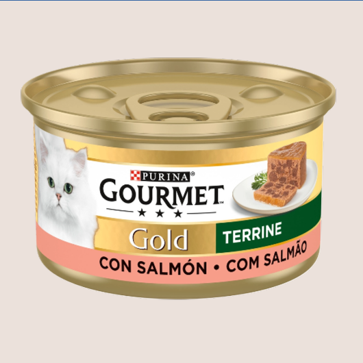 Purina Gourmet Gold Terrine con Salmón 85gr